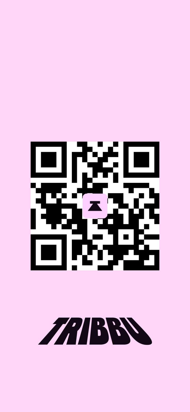Imagen con un código QR que lleva a la tienda de aplicaciones donde puedes descargar la app de Tribbu